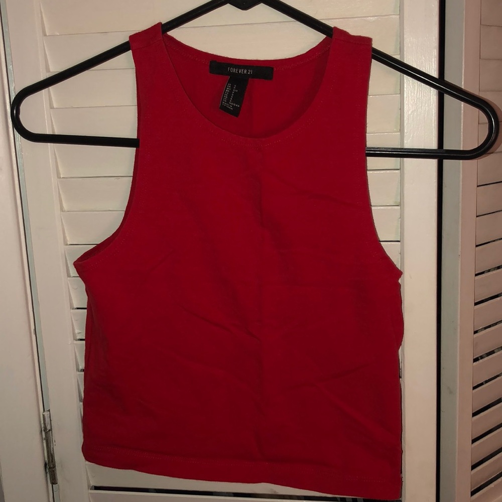 red F21 tank top